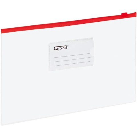 Koperta foliowa A4 na suwak EC009B czarwona 120-1462 GRAND Koperta foliowa A4 na suwak EC009B czarwona 120-1462 GRAND