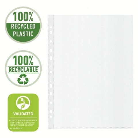 Koszulka groszkowa Recycled Premium PP 100 mic. A4 opakowanie 50 sztuk 627501 ESSELTE Koszulka groszkowa Recycled Premium PP 100 mic. A4 opakowanie 50 sztuk 627501 ESSELTE
