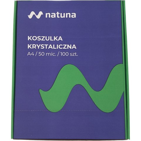 Koszulka krystaliczna A4 50mic NATUNA (100szt) w pudełku Koszulka krystaliczna A4 50mic NATUNA (100szt) w pudełku
