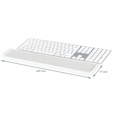 Podkładka do klawiatury Leitz Ergo Cosy jasno szara 65240085 Podkładka do klawiatury Leitz Ergo Cosy jasno szara 65240085