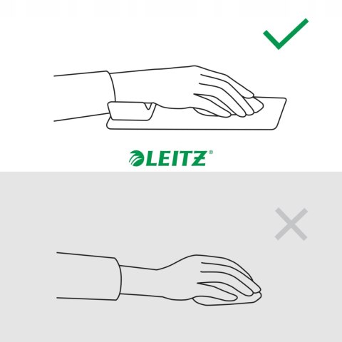 Podkładka pod mysz i nadgarstek LEITZ ERGO ciemno szara 65170089 Podkładka pod mysz i nadgarstek LEITZ ERGO ciemno szara 65170089