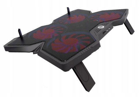 Podstawka chłodząca pod laptopa GAMEPRO TORNADO podświetlenie 4xwentylator czarna (CP575) Podstawka chłodząca pod laptopa GAMEPRO TORNADO podświetlenie 4xwentylator czarna (CP575)