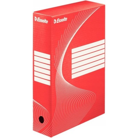 Pudełka archiwizacyjne ESSELTE BOXY 80mm czerwone 128412 Pudełka archiwizacyjne ESSELTE BOXY 80mm czerwone 128412
