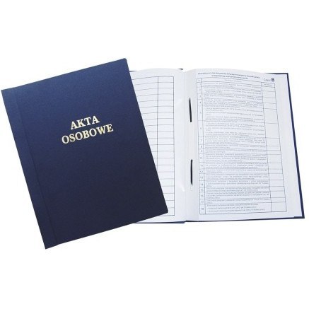 Teczka akt osobowych oklejana ABCDE z treścią granatowa 1824-339-106 WARTA Teczka akt osobowych oklejana ABCDE z treścią granatowa 1824-339-106 WARTA