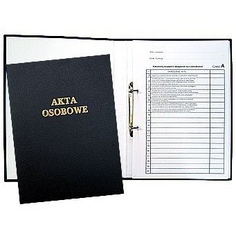 Teczka do akt osobowych z zamkiem czarna zadrukowana 1824-339-029 WARTA Teczka do akt osobowych z zamkiem czarna zadrukowana 1824-339-029 WARTA