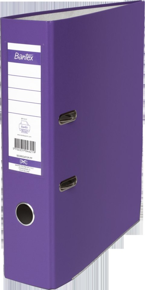 Segregator BANTEX A4/80mm XXL fioletowy z szyną 100551793 Segregator BANTEX A4/80mm XXL fioletowy z szyną 100551793