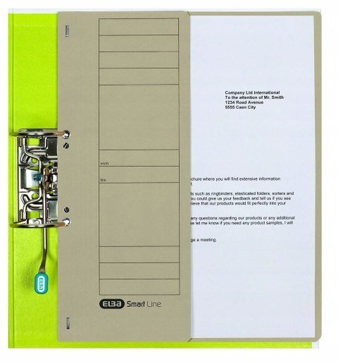 Skoroszyt oczkowy 1/2A4 21451GR szary 100551880 ELBA Skoroszyt oczkowy 1/2A4 21451GR szary 100551880 ELBA