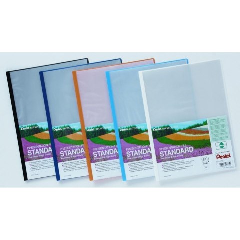 Skoroszyt prezentacyjny STANDARD 10k błękitny DCP2410S PENTEL Skoroszyt prezentacyjny STANDARD 10k błękitny DCP2410S PENTEL