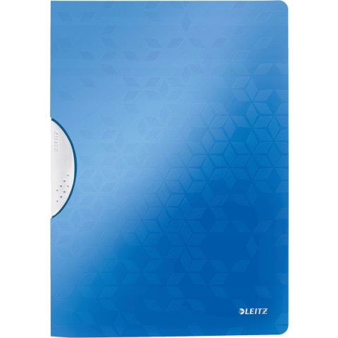 Skoroszyt z klipem LEITZ WOW niebieski 41850036 Skoroszyt z klipem LEITZ WOW niebieski 41850036