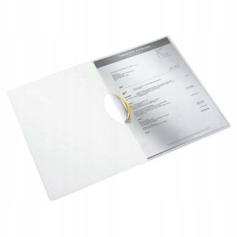 Skoroszyt z klipsem Leitz WOW, żółty 41850016 Skoroszyt z klipsem Leitz WOW, żółty 41850016