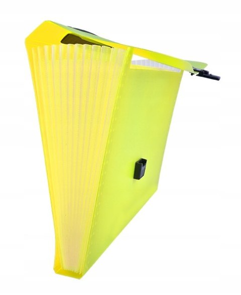 Teczka A4 harmonijkowa PP 13przegródek z rączką żółta BT623-Y TETIS Teczka A4 harmonijkowa PP 13przegródek z rączką żółta BT623-Y TETIS