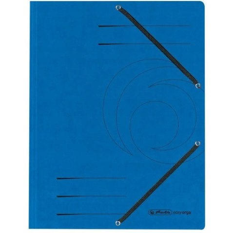 Teczka z zakładkami A4 z gumką Colorspan karton niebieska 10843910 HERLITZ Teczka z zakładkami A4 z gumką Colorspan karton niebieska 10843910 HERLITZ