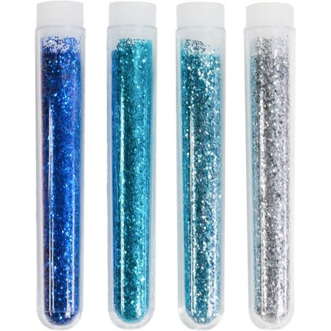 Brokat 4 kol.x 4g tonacja niebieska 439215 TITANUM Brokat 4 kol.x 4g tonacja niebieska 439215 TITANUM