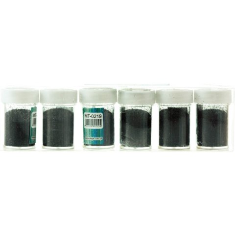 Brokat sypki czarny 6x8g (6sztuk) MT-0219 ALIGA Brokat sypki czarny 6x8g (6sztuk) MT-0219 ALIGA
