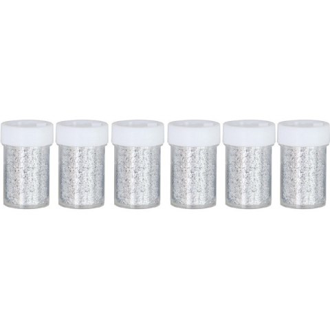 Brokat sypki srebrny 6x8g (6sztuk) MT-0218 ALIGA Brokat sypki srebrny 6x8g (6sztuk) MT-0218 ALIGA