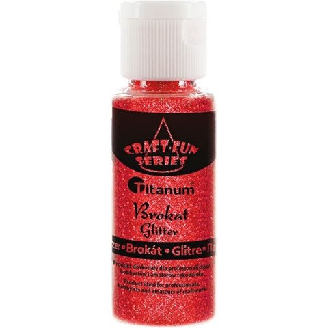 Brokat w buteleczce 20ml tęczowy czerwony 395546 TITANUM Brokat w buteleczce 20ml tęczowy czerwony 395546 TITANUM