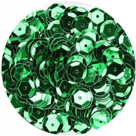 Cekiny błyszczące 6mm zielone B140 BREWIS Cekiny błyszczące 6mm zielone B140 BREWIS