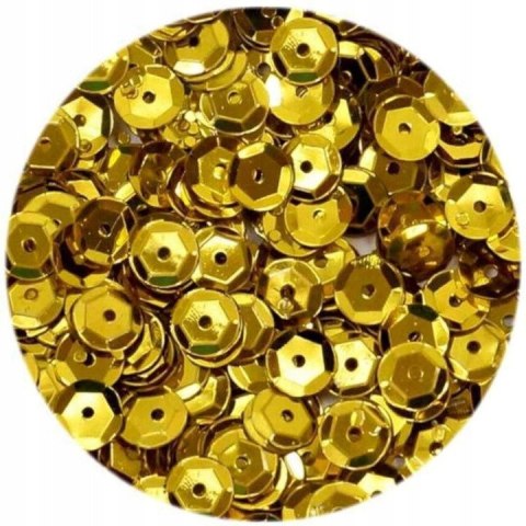 Cekiny błyszczące 6mm złote 10g. B110 BREWIS Cekiny błyszczące 6mm złote 10g. B110 BREWIS
