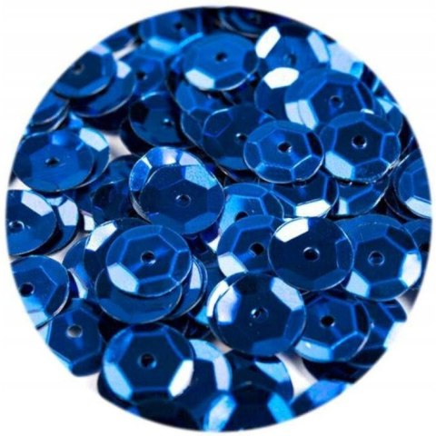 Cekiny błyszczące 8mm niebieskie B190 BREWIS Cekiny błyszczące 8mm niebieskie B190 BREWIS