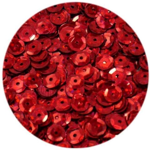 Cekiny hologramowe 8mm czerwone H20 BREWIS Cekiny hologramowe 8mm czerwone H20 BREWIS