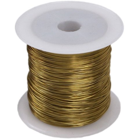 Drucik florystyczny 0,45mm x 30m złoty 339369 TITANUM Drucik florystyczny 0,45mm x 30m złoty 339369 TITANUM