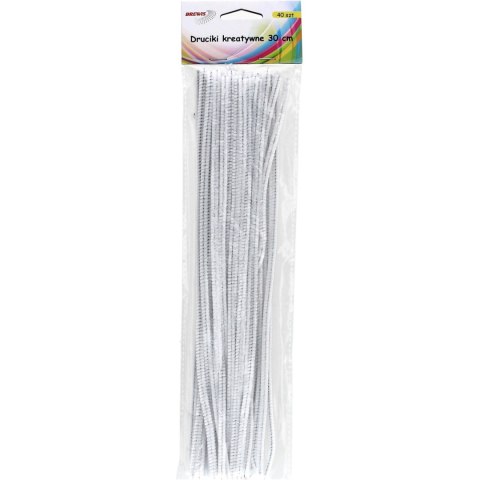 Druciki kreatywne dr11 białe 30cm(40) BREWIS Druciki kreatywne dr11 białe 30cm(40) BREWIS