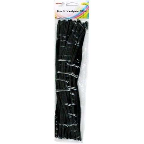 Druciki kreatywne dr13 czarne 30cm(40) BREWIS Druciki kreatywne dr13 czarne 30cm(40) BREWIS