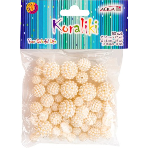Koraliki plastikowe mix rozm. (50) PJ-0620 ALIGA Koraliki plastikowe mix rozm. (50) PJ-0620 ALIGA
