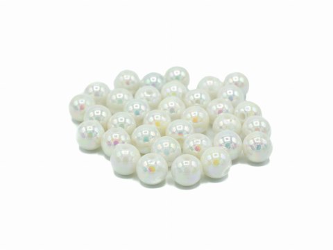 Koraliki plastikowe opalizujące perłowe 10mm (80szt.) PJ-0836 ALIGA Koraliki plastikowe opalizujące perłowe 10mm (80szt.) PJ-0836 ALIGA