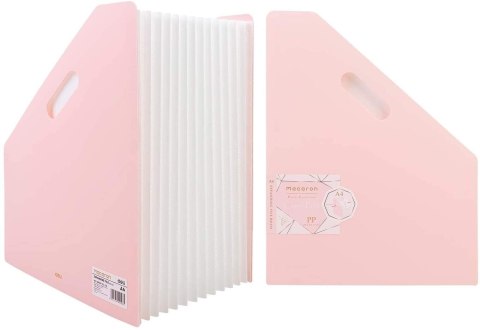 Organizer wolnostojący harmonijkowy A4 MACARON różowy B41102 PINK DELI Organizer wolnostojący harmonijkowy A4 MACARON różowy B41102 PINK DELI