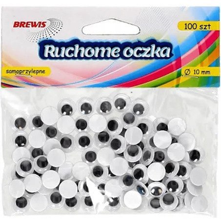 Ozdoba dekoracyjna oczka 10mm (100szt.) RO3 BREWIS 680389 Ozdoba dekoracyjna oczka 10mm (100szt.) RO3 BREWIS 680389