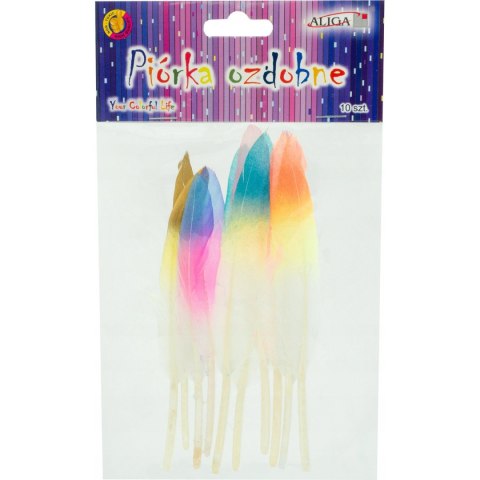 Piórka ozdobne 10 szt. 13,5 cm PD-3271 Piórka ozdobne 10 szt. 13,5 cm PD-3271