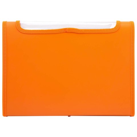 Teczka harmonijkowa z gumką 13-przegródek okno PVC RIO pomarańczowa 38128 ORANGE DELI Teczka harmonijkowa z gumką 13-przegródek okno PVC RIO pomarańczowa 38128 ORANGE DELI