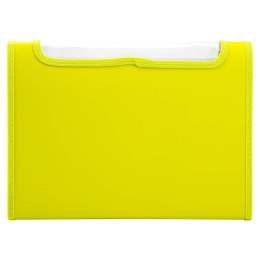 Teczka harmonijkowa z gumką 13-przegródek okno PVC RIO zielona 38128 GREEN DELI